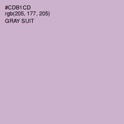 #CDB1CD - Gray Suit Color Image